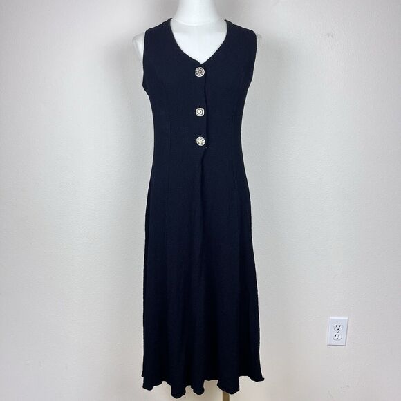 Vintage Sheri Martin Dress Womens Six Midi 90s Y2K Boho Quirky Phoebe Buffet USA - Picture 1 of 13